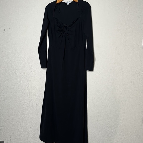 NWOT COS Halter Neck Maxi Dress Black Keyhole Convertible Minimalist Sz Medium - Picture 17 of 17